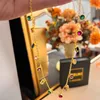 New Fashion Necklace Bracelet Ring Tiffanylit Pendant Necklaces Advanced 925 Anni Light Luxury Oil Painting Series Fairys Night Barcelona Colored Stone 4wo