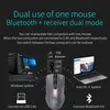 Mice Rechargeable Computer Mouse Dual Mode Bluetooth2.4Ghz Wireless USB Mouse 2400DPI Optical Gaming Mouse Gamer Mice for PC Laptop 231208