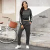 Kvinnors tvåbitar byxor Autumn Winter Fashion Women Långärmskjorta Toppar 2 Set Hoodies Sweatshirt Lounge Wear Outfits Suit