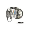 기타 LED 조명 5M 5050 SMD RGB Strip Light Waterproof 비수 방전 300 LED/롤 44 키 IR 원격 컨트롤러 12V 5A Power SUP DHHTC