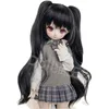 ドールアクセサリーDD MDD TF SD DOLL WIG MULTICOLOR LONG CURLY HAIR DOUBLE PONYTAILS BJD WIG for DIY 1/3 1/4 1/6 BJD Dolls Accessories 231208