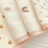 Подушки для новорожденных, подушка-полотенце для детей 012 месяцев, плоский хлопчатобумажный марлевый чехол против рвоты, молочная подушка 231208