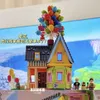 Pojazdo zabawki miasto ekspert latający balonem w górę domu
