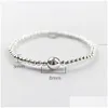 Charms Authentieke 925 Sterling Sier Strand Armbanden Voor Vrouwen Geschenken 8Mm Kralen Elastische Armband Fijne Sieraden Drop Levering Bevindingen Com Dhsfu