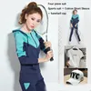 Women's Two Piece Pants Sports Suit Women's Spring And Autumn 2023 Fashion Slim Zip Up Hoodie Fitness Running Two-piece Set