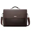 Business Men Briefcase Leather Laptop Handbag Casual Man Bag For Lawyer Shoulder Bag Male Office Tote Messenger192b