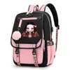 Demon Slayer Nezuko ryggsäckar för män anime skolväska för tonåring canvas bärbar dator back pack kvinnor rygg anime nezuko ryggsäck 2204d