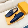 34model New Mens Casual Loafers Personality Comfortable Suede Shoes Men Leather Wedding Designer Loafers Red Shoes for Men Zapatos Hombre Mocasin 38-46