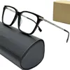 24New Scise Desin Unisex Big Square Frame PlankチタンF378 54-16-145処方メガネ用の軽量光学フルリムゴーグルサングラスフルセットケース