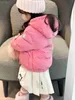 Kinder-Daunenjacke mit Kapuze, Kinder-Kapuzenpullover, Babykleidung, Kleinkindmantel, Mädchen-Jungen-Mäntel, rosa, weiß, 100 % Gänsedaunenfüllung, warm, bequem, neue Top-Mode-Luxusmarke M