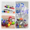 Andra modetillbehör 100st Body Jewelry Tongue Nipple Shield Ring skivstång Straight Bar 14G Heart Candy Balls Piercing 231208