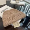 Mode Woolen Woven Hat Lady Designer Beanie Cap Men Cashmere Loewf Sticke Hat Winter Warm Hat Gift