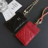 Designer Keychain Wallet Card Holder Lanyard for Wallets Certificate Work Permit Card Package Keychains Luxury Keychain Small Purses Keyrings Accessories