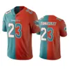 Miamidolphinsmen 13 Dan Marino 3 Josh Rosen 11 Devante Parker Custom Women Youth Aqua Orange Two Tone Vapor Limited Jersey