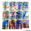 Jeux de cartes Jeux de cartes 100Pc 1 Pack Flash Pokmon Collection Jeu de société Cadeaux aléatoires pour enfants Y1212270J Drop Delivery Toys Puz Dhtz7 Dhphm