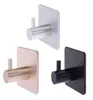 4 stuks zelfklevende haken thuis keuken muur deur haak kleding jas tas sleutelhanger badkamer handdoek houder opbergrek aluminium5235186