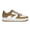 A Bathing Ape Bape Sta bape casual shoes Bapestasss Chaussures De Sport SK8 STA Baskets À Plateforme En Cuir Verni A Mocassins Ape De Bain Vert 【code ：L】