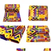 Tecido e costura África Ankara Kente Batik Tecido Cera Real Pagne 100% Algodão Qualidade Africano Tissu Engomado Costura para Artesanato de Vestido D Dhyke
