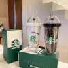 Starbucks Tumblers tazza di paglia per astronauta di grande capacità tazza a stella di alto valore nella tazza per auto portatile da vento 500ML