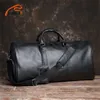 Кожаная сумка искренняя мужская перемещение повседневная рука багаж высокая емкость для плелеятного кармана для 17 -дюймового ноутбука Nupugoo 202232f