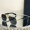 JACQ MAR MAG SUNGLASSES Luxury Kvalitet Rimlös förtjockade linsglasögon Silverton Metal Frames With Men and Women Designer Solglasögon Classic Original Box