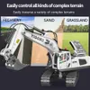 Dönüşüm Oyuncaklar Robotlar Uzaktan Kumanda Exkavator Buldozer Damp Kamyonu RC Araç Oyuncaklar Elektrik Mühendisliği 2.4G Yüksek Tech Aracı Model Oyuncaklar Hediyelerl231114