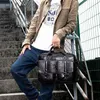 Evening Bags Men's Top Layer Cowhide Genuine Leather Shoulder Bag Handbag Business Messenger Crossbody Pack Briefcase For Male Women Female 231208