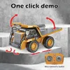 Transformation Toys Robots 1 24 9Ch RC Eloy Dump Truck Car Engineering Fordon Forklift Tung grävmaskin Fjärrkontrollbil Toys For Boys Children's Giftl231114