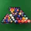 Billiard Balls Mini Pool Ball Polyester Resin 25MM 32MM 38MM Children Billiards Table Set Kid Complete 16PCS 231208