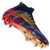 Sukienka buty męskie botki piłkarskie botki oddychające oddychające korki Antiskid Chaussure Outdoor Trawiaste trampki Rozmiar 32 231208