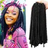 الباروكات الاصطناعية Sallyhair 6 حزم Faux Soft Faux locs 14inch الكروشيه تجويف الشعر تسريحات الشعر الأفريقية درودلوك الكروشيه الضفائر 231208