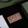 Pendientes de diseñador Pendientes con monograma de lujo Tiempo para diamantes Pendientes finos Joyería de alta calidad Regalos Con caja original