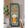 Wall Stickers Fashion Graffiti 3D Fridge Mural Sticker Waterproof Vinyl Self Adhesive Village Retro Poster Design Refrigerator Door Stickers 231208