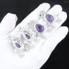 Pendant Necklaces Natural Amethyst Stone Water Drop Cute Frog Shape Pendants Lucky Jewelry Charm Hanging Accessory Wholesale 10Pcs TN4619