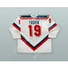 Anpassad Alexei Yashin 19 Ryssland White Hockey Jersey New Top Stitched S-M-L-XL-XXL-3XL-4XL-5XL-6XL