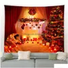 Tapisseries Rétro Tapisserie De Noël Hiver Neige Arbre De Noël Forêt Paysage Naturel Année De Vacances Maison Dortoir Décor Tenture Murale 231019 Dh2C6