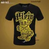 Hombres lisos Alto Phillip Plein Philipps Philipps Camiseta Diseñador Diseñador Pleins Camisetas Diseñador Hombres Pp Camisetas Hop Hip Clásica Marca BEAR Ropa Rhi s