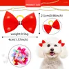 Abbigliamento per cani 10/20/30 pz Simpatici fiocchi per capelli con perle Regali Hnad-made Cat Puppy Bowknot Elastici per cani Forniture