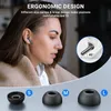 Trådlösa Bluetooth -hörlurar - Aoslen Bluetooth 5.3 Earskydd med LED -display, 42H -uppspelning, Hi -Fi -stereo, ENC -brusreducering, 4 mic, beröringskontroll, IPX7 -vattentät