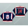 مخصص Ed Jovanovski 14 Windsor Spitfires Blue Hockey Jersey جديد Ed S-M-L-XL-XXL-3XL-4XL-5XL-6XL