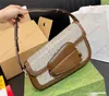 Дизайнерская сумка через плечо Ophidia женская сумка Horsebits 1955 Роскошная сумка под мышками сумка-тоут Ретро сумки-багеты модные сумки из натуральной кожи холста подмышки 764155