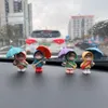 New Cute Umbrella Couple Car Interior Decoration Action Figures Auto Rearview Mirror Dashboard Ornaments For Car Accessories