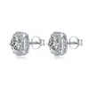 Yilun usine personnalisée 925 en argent Sterling Moissanite boucles d'oreilles Oem luxe pas cher femmes