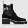 Designer de luxe Boots Boots's's Lady Bootes Knight Boot Fashion Designer Brands d'hiver Martin Boots Black Calf Leather Party Wedding 35-41