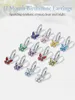 Dangle Earrings U7 925 Sterling Silver Butterfly Birthstones For Women Cubic Zirconia Anniversary Birthday Jewelery Gift Her