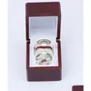 Mit seitlichen Steinen Ganze 2022 Cup Ship Ring Set Holz Display Box Fall Fan Geschenk für Männer S2494516 Drop Lieferung Schmuck Dh2Wu