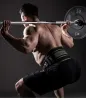 Mężczyźni i kobiety Podnoszenie ciężarów Trening pasów fitness Wysoka intensywność Squat Deadlift Gym Nylon Talle Wspornik Zagężenie z tyłu