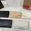 محفظة حقيبة سلسلة في Uptown في الحبوب De Pouderrer القابض الجلدي المقاطع Crossbody Cassandra Mini Envelope مع أكياس كتف اليد الخاطئة PU B1UU#