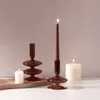 Candle uchwyty brązowe szklane świec świeca uchwyt świecy w stylu nordyckim w stylu nordyckim Wystrój domu Świec Centrum ślubne do stolików dekoracji 231208