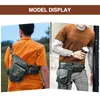 Waist Bags Crazy Horse Leather Design Vintage Small Belt Messenger Bag Fanny Pack For Men Male Drop Leg Pouch 211-8